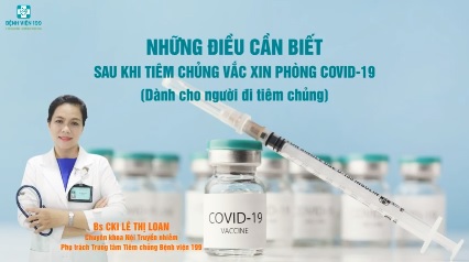 Những điều cần biết sau khi tiêm chủng vắc xin phòng COVID-19